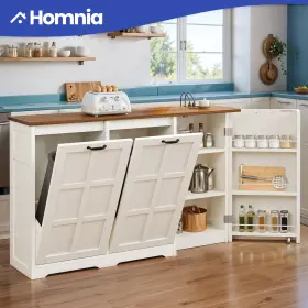 Homnia 197839283336 2 Tilt-out Kitchen Cabinet Side Storages Adjustable Shelves With Power Outlets