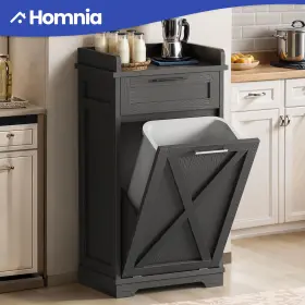 Homnia 197839652439 Kitchen Cabinet Wooden Tilt-out Trash Hampers Storage Metal Handles With Drawers