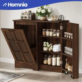 Homnia 197839664180 Tilt-out Trash Can Kitchen Cabinet Storage Adjustable Shelves With Power Outlets