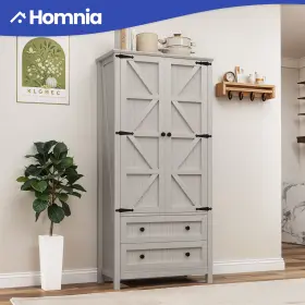 Beysh5fhmq Homnia 64.5-in Tall Kitchen Pantry Cabinet Food Storage With 2 Drawer And Adjustable Shelve #2