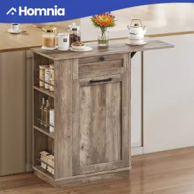 Beyshfdgy4 Homnia Tilt-out Kitchen Island Cabinet Trash Can Storage Foldable Adjustable Shelves