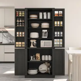 Hoobro Bk01pc01 Farmhouse Kitchen Pantry Cabinet 69.7 Inch Storage