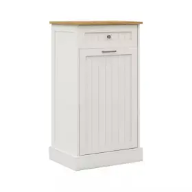 Ideagle 313106399399 19.69 Inch W X 13.78 D 35.43 H In White Mdf Assemble Trash Cabinet Kitc
