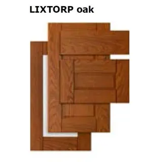002.311.90 Ikea Kitchen Door Front Lixtorp Oak 18 Inch X18 Akurum Cabinet Brand New