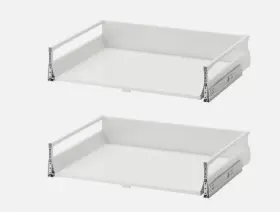 302.656.64 Ikea Set Of 2 - Maximera Drawer Medium White 30x24 Inch New