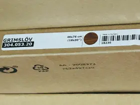 304.053.20 Ikea Grimslov Kitchen Glass Door Cabinet Brown 18 Inch X30 Sealed