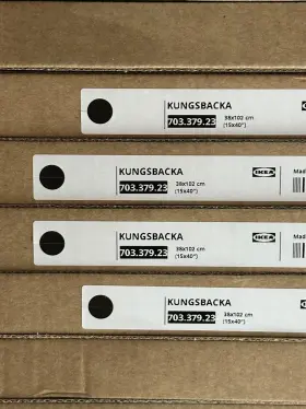 703.379.23 Ikea Qty 1 Kungsbacka 15x40 Inch Black Anthracite Cabinet Door New
