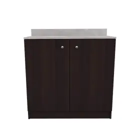 Al-6613 Inval America Llc 36.02 Inch W X 19.69 D 34.06 H Espresso/stone Finish Ready To Assemble
