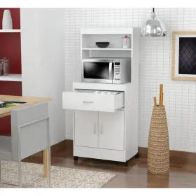 Gcm-040 Inval Kitchen Cabinet 23.62 Inch X15.75 X54.13 Laminate Microwave Storage White #3