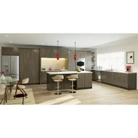 Dscp1437-md J Collection Kitchen Cabinets 37 Inch Hx14 Wx0.63 L Particle Board Laminate Brown #3