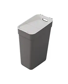 252020 Keter Ready To Collect Sorting Bin With Wall Or Door Holder For Kitchen 30l Grey