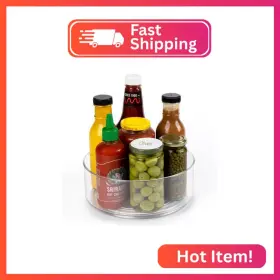 Kitchen Spaces 3032a6-amz Compact Lazy Susan Organizer Fridge Or Cabinet Turntable Shelf S