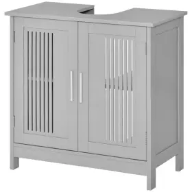 834-343gy Kleankin Under Sink Cabinet Durable Elegant Adjustable High-quality Mdf Gray #2