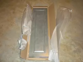 478-4002 Klearvue 811228013495 Damaged New Open Cabinetry Aspet Hazel 12 Inch W X 40 H Door Front