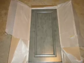 478-4008 Klearvue 811228013556 Damaged New Open Cabinetry Aspet Hazel 15 Inch W X 30 H Door Front
