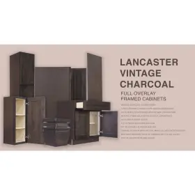 Lifeart Cabinetry 795801874881 Kitchen Cabinet Sample 12 Inch X15 Door In Vintage Charcoal #3