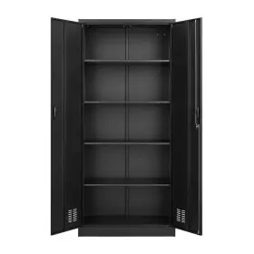 Ltmate 760762641803 Garage Cabinets 32 Inch 5-shelf Steel Freestanding Adjustable Shelves Black #2