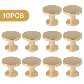 Lucky Monet 740196828254 Golden Cabinet Knobs For Dresser Drawer Hardware Gold 1.2 X 1 Inch Dia