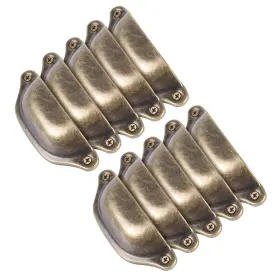 Lucky Monet 740196831117 Antique Cabinet Drawer Pulls Pack Of 10 - 3.2 Inch Hole To Bronze H