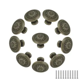Lucky Monet 740196831124 10-pack Round Kitchen Cabinet Knobs Drawer Bronze 1.2x0.9 Inch #2