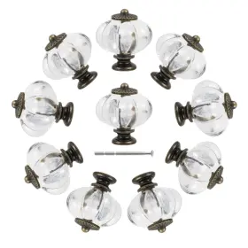 Lucky Monet 740196831179 10pcs Acrylic Cabinet Knobs Pulls Handle For Closet Drawers Clear 1.3x1.2 Inch #2