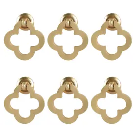 Lucky Monet 740196831193 2/6pcs Cabinet Drawer Ring Pulls Dresser Knobs Kitchen Gold Set Of 6