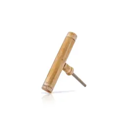 Mascot Hardware 191535002048 Architectural Hammered 3.67 Inch Light Brown T Shape Resin