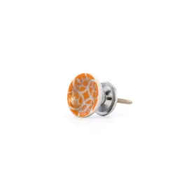 Mascot Hardware 191535008125 Swirl Design 1-1/2 Inch Orange Cupped Cabinet