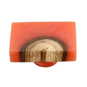 Mascot Hardware 191535009177 Beauty Art 1.5 Inch Natural And Wood Resin