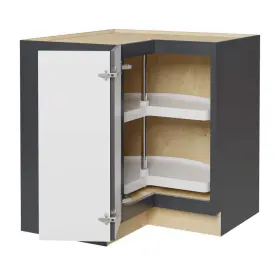 Ezr3621ss-rvo Mills Pride Corner Kitchen Cabinet 33 Inch W X 21 D 34.5 H Plywood Venetian Onyx