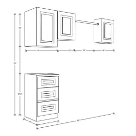 Mplss-57d-gvw Mills Pride Ready To Assemble Kitchen Cabinets 24 Inch X84 X82 Verona White Plywood #2