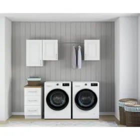 Mplss-57d-gvw Mills Pride Ready To Assemble Kitchen Cabinets 24 Inch X84 X82 Verona White Plywood