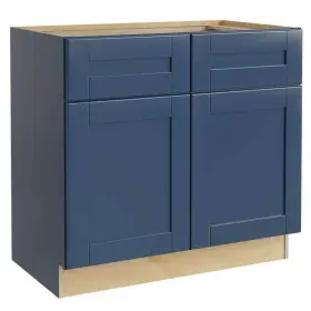 Sb36-rvb Mills Pride Mill Ready To Assemble Kitchen Cabinets 34.5 Inch Hx36 W Soft Close Doors Solid Wood