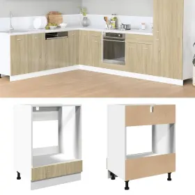 Oven Cabinet Sonoma Oak Engineered Wood Compact Adjustable Feet 721102843662