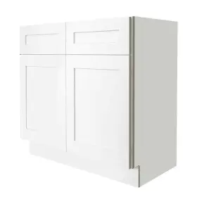 Swxsb33-cy Plywell Ready To Assemble Kitchen Cabinets 33 Inch W Painted Plywood 2-doors In White #2