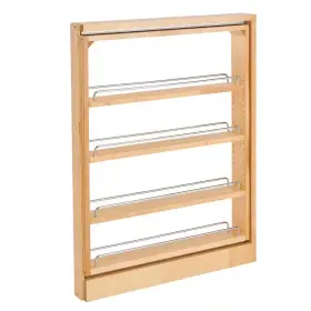 Rev-a-shelf 711181779028 Maple 3 Inch Pull-out Base Filler Cabinet Rack With Soft-close