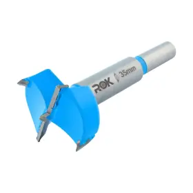 Rok 600346736894 Hardware 35mm Hinge Boring Forstner Drill Bit Blue