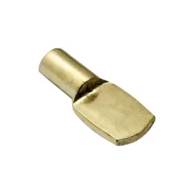 Rok 600346737327 Hardware 0.25 Inch Shelf Pins Flat Spoon Style Brass Finish #3