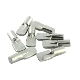 Rok 600346737358 Hardware 5mm Shelf Pins With Stop Flat Spoon Style Nickel Box Of 2000