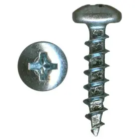Rok 600346737594 Hardware Zinc-plated #6-13 X 3/4 100-pack Deep/coarse Silver Finish