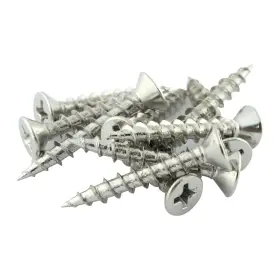 Rok 600346737648 Hardware #7-12 X 1-inch Deep/coarse Thread Phillips Nickel Finish