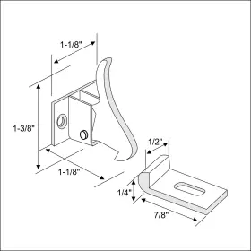 Rok 600346738355 Hardware Extra Heavy Duty Elbow Latch For Cabinet Door / Brass Finish #3 Rok 600346738355 Hardware Extra Heavy Duty Elbow Latch For Cabinet Door / Brass Finish #3