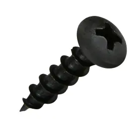 Rok 600346742482 Hardware Black #6-13 X 3/4-inch Phillips Pan-head