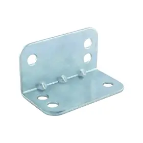 Rok 600346744035 Hardware Zinc Heavy-duty Right-angle 20-gauge Brace Silver Finish Rok 600346744035 Hardware Zinc Heavy-duty Right-angle 20-gauge Brace Silver Finish