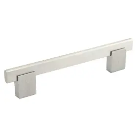 Rok 600346744929 Brushed-nickel Bridge-style Pull Handle Pack Of 5 Nickel Finish