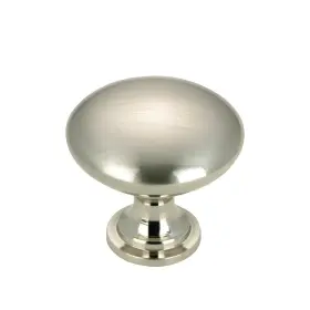 Rok 856791005355 Pack Of 10 Hardware Contemporary Metal Knob Brushed Grey