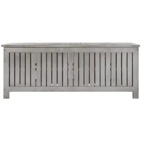 Pat7037b Safavieh Abri 47.6 Inch Wx19.6 Dx18.9 H Gray Wash Outdoor Storage Chest