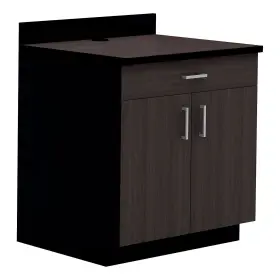 1701an Safco Two Doors/1 Drawer/1 Adjustable Shelf Base Cabinet Asian Night/black