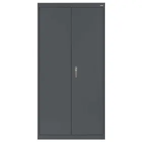 Cac1361872-02 Sandusky Free Standing Cabinet 36 Inch Wx72 H Double Door Keyed Entry In Charcoal