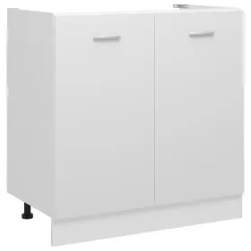Sink Cabinet White Engineered Wood 720286131831 Bottom